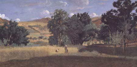 Jean Baptiste Camille  Corot Moisson dans une vallee (mk11) oil painting picture